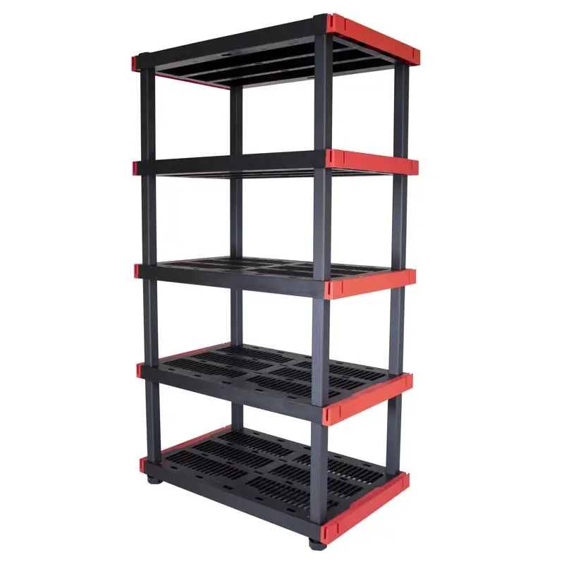 72 In. H X 40 In. W X 24 In. D Heavy-duty Resin Shelving Unit