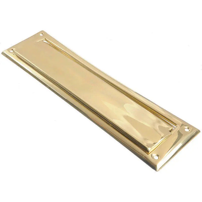 2.6875 In. W X 11 In. H Bright Brass Mail Slot With Mounting Hardware