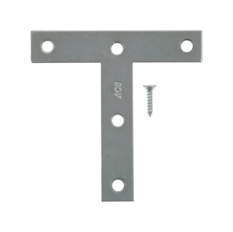 4 In. H X 4.75 In. W X 4 In. D Zinc Tee Plate For Wood Joining