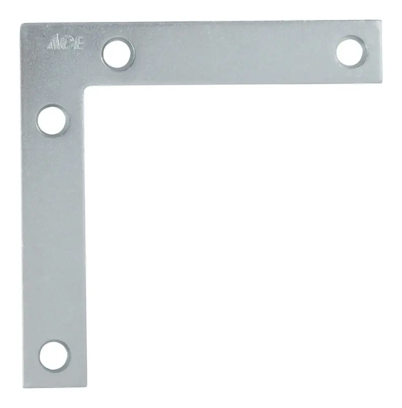 Zinc Flat Corner Brace 3-1/2 In. H X 2.875 In. W X 3-1/2 In. D