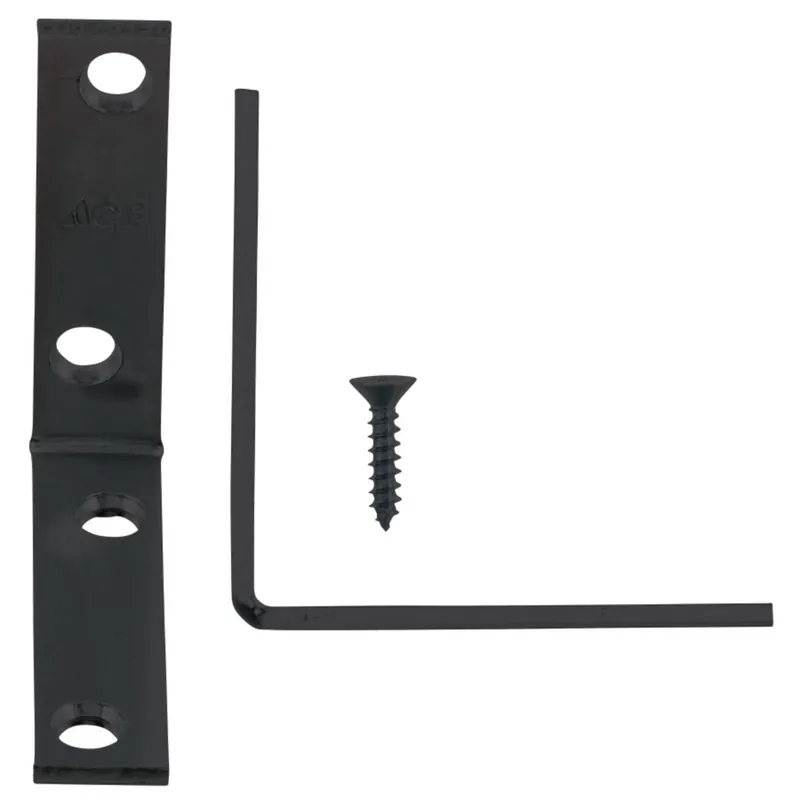 Ace Black Steel Inside L Corner Brace 2-1/2 In. H X 5/8 In. W X 2-1/2 In. D