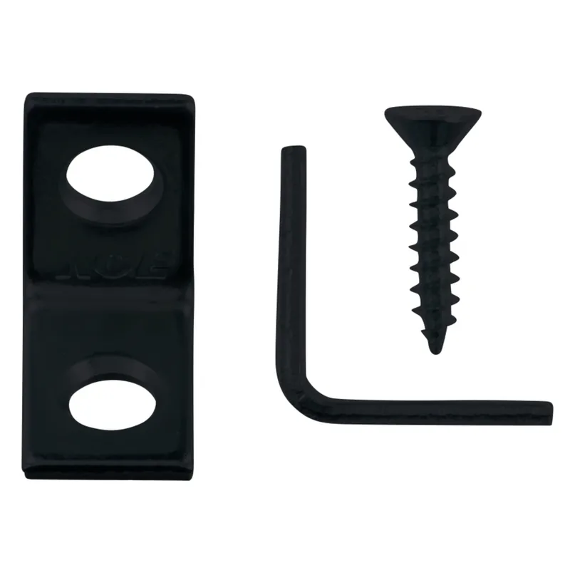 3/4 In. H X 1/2 In. W X 3/4 In. D Black Steel Inside L Corner Brace