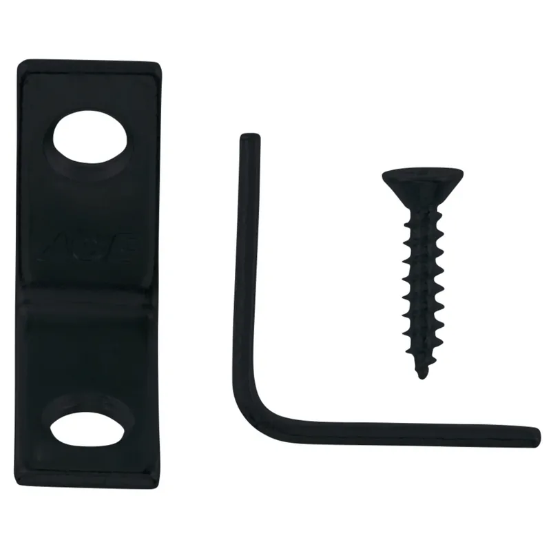 1 In. H X 1/2 In. W X 1 In. D Black Steel Inside L Corner Brace