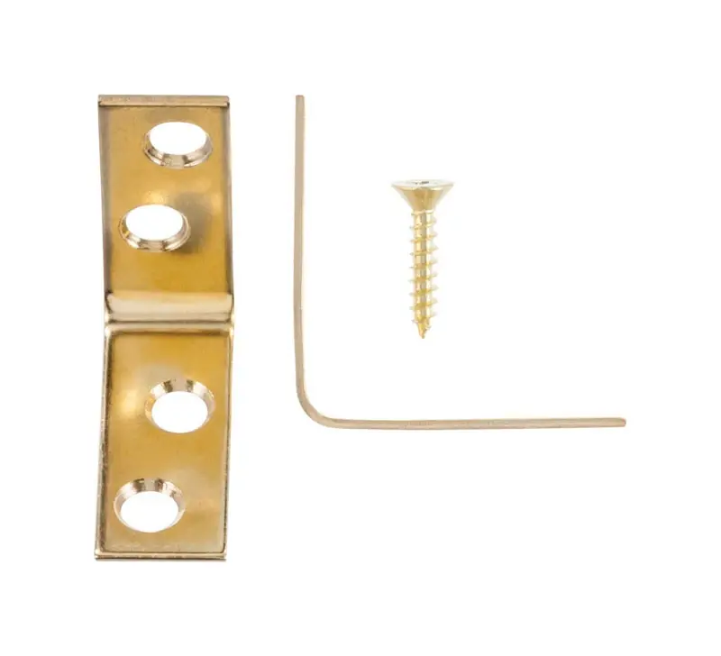 1-1/2 In. H X 2.75 In. W X 1-1/2 In. D Brass Inside Corner Brace