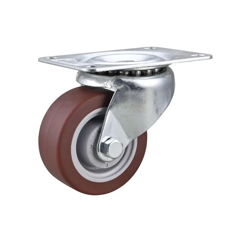 Projex 3 In. D Swivel Hard Rubber Caster With Swivel Plate 210 Lb 1 Pk