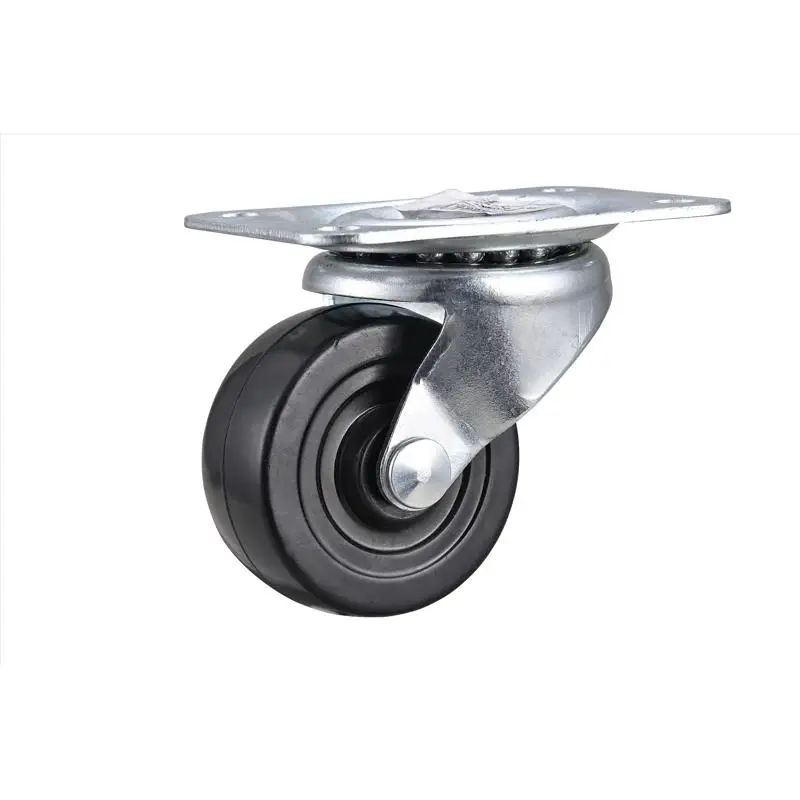 Projex 2.5 In. D Swivel Soft Rubber Caster 100 Lb 1 Pk