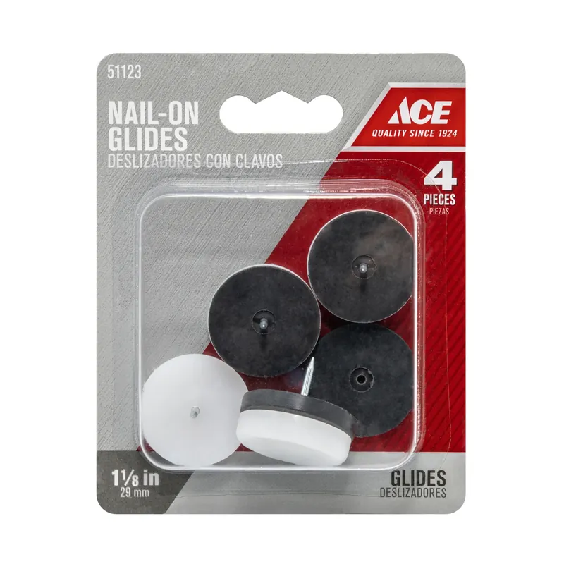 Ace Plastic 1.13 In. Nail On Cushioned Glide 4
