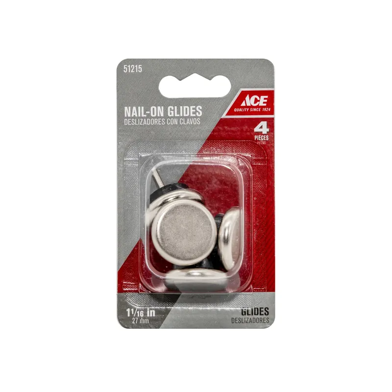 Ace Nickel/Nylon 1.06 In. Nail On Chair Glide 4