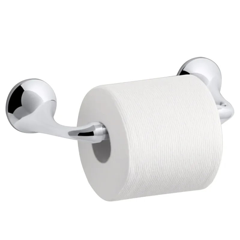 Elliston Polished Chrome Double Post Toilet Paper Holder R72787-cp