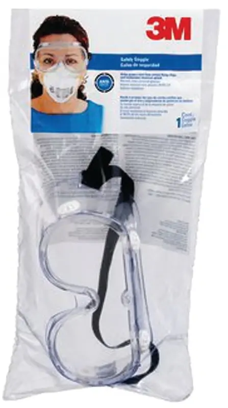 Clear Chemical Splash And Impact Resistant Safety Goggles Model 91252-8002s
