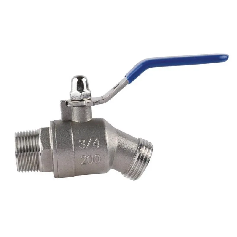 Homewerks 3/4" Stainless Steel Hose Bibb – MIP To Garden Hose Thread Outdoor Faucet