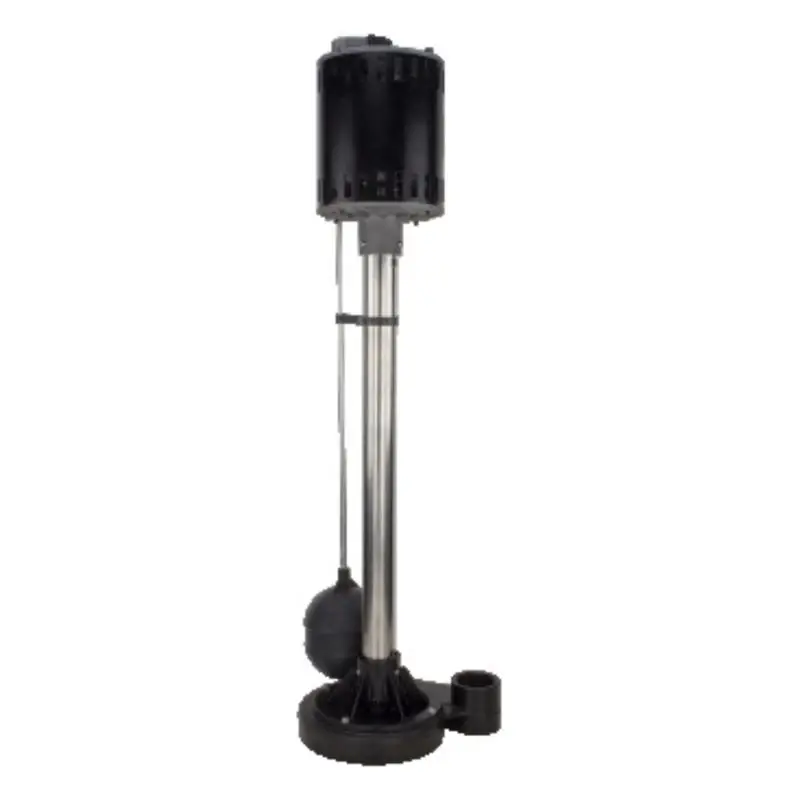 1/3 Hp Thermoplastic Pedestal Sump Pump With 3000 Gph Flow Rate And 1-1/4 In. Discharge