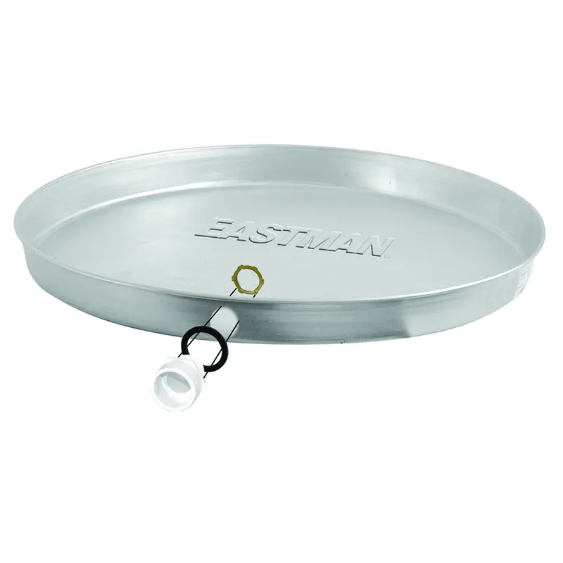 Aluminum Gas Water Heater Pan 26 Inch With Pvc Drain Fitting
