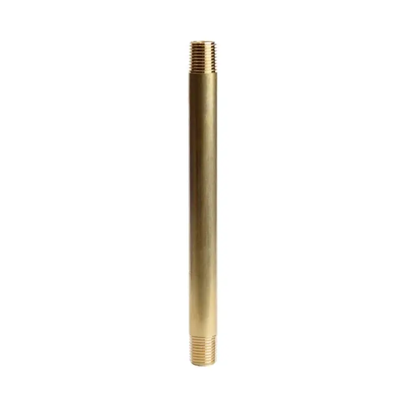 1/4 In. Mpt X 1/4 In. D Mpt Red Brass Nipple, 6 In. Length