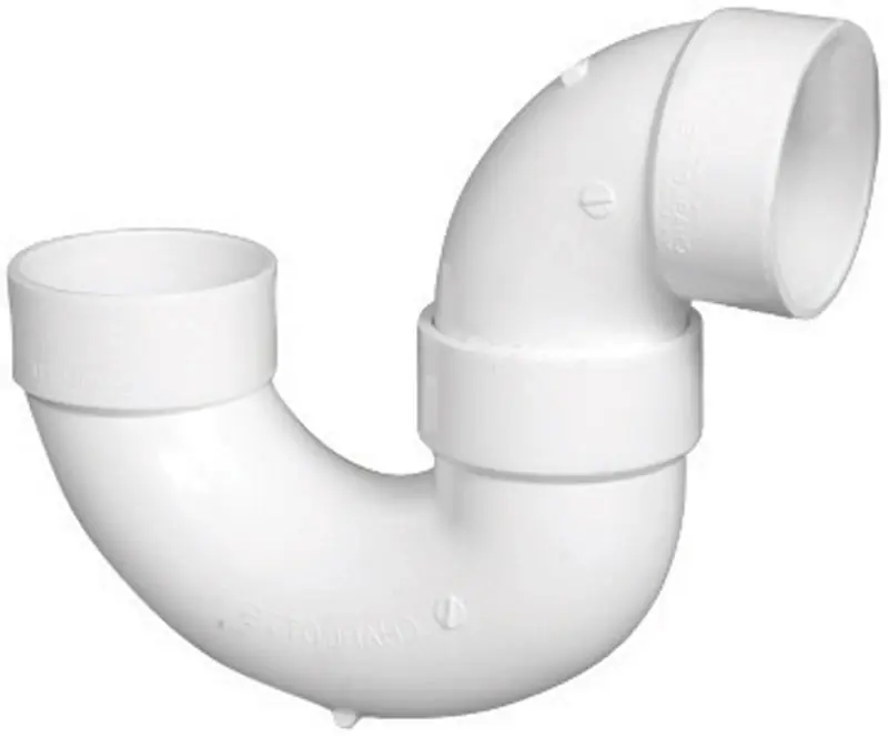 Charlotte Pipe Schedule 40 3 In. Hub X 3 In. D Hub PVC P-Trap 1 Pk