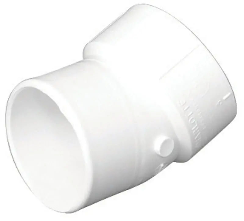 Charlotte Pipe Schedule 40 4 In. Hub X 4 In. D FTG PVC 22-1/2 Degree Street Elbow 1 Pk