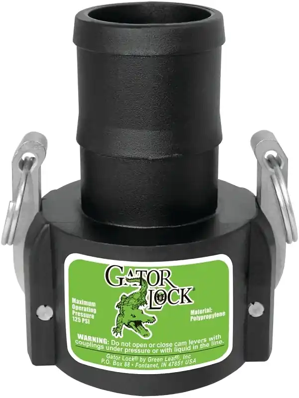 150c/glp150cnl Cam Lever Coupling, 1-1/2 In, Female X Hose Barb