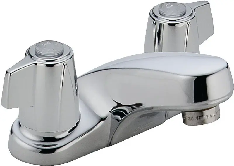 Polished Chrome Centerset Bathroom Sink Faucet 4 In. Model 2500lf