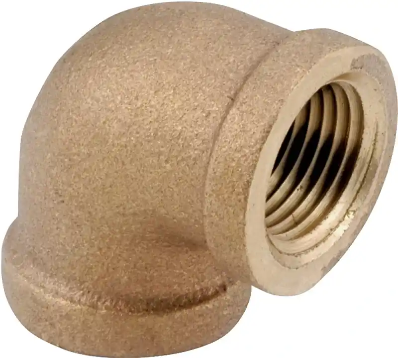 1-1/4 In. 90 Degree Red Brass Threaded Elbow, Model 738100-20