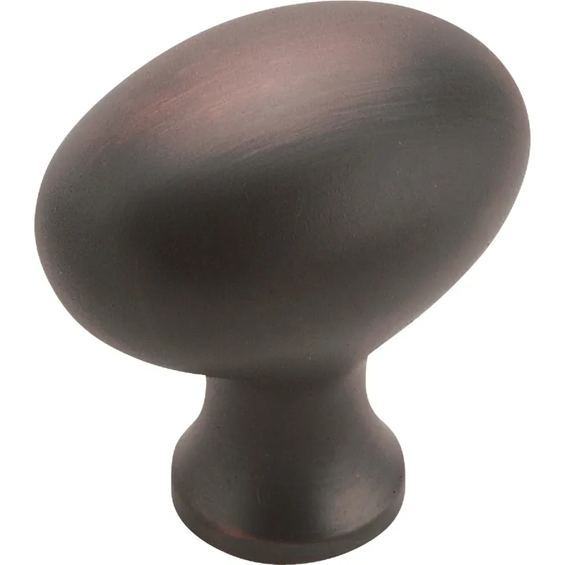 1.25 X 13/16-In. Bronze Oval Cabinet Knob