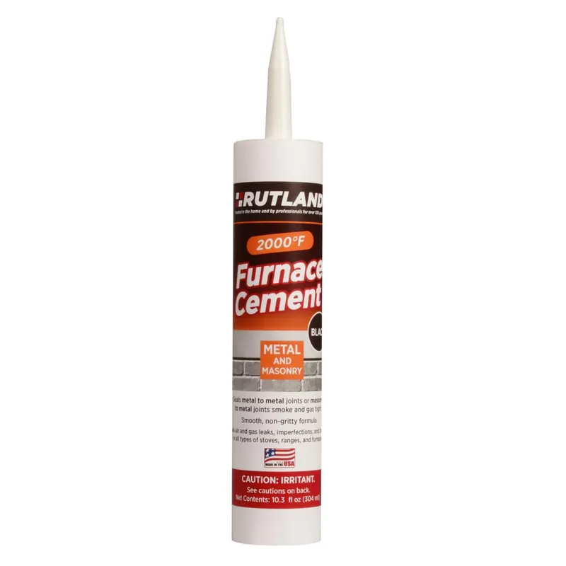 10.3 Oz Black Furnace Cement - Model 64c For Repairing Joints And Seals