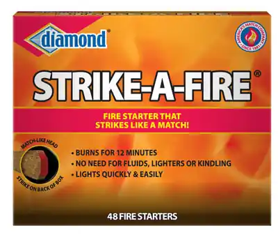 Diamond Strike-A-Fire Saw Dust Fire Starter 12 Min