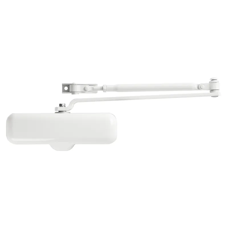 Heavy Duty White Steel Hydraulic Adjustable Door Closer Model Bc4007