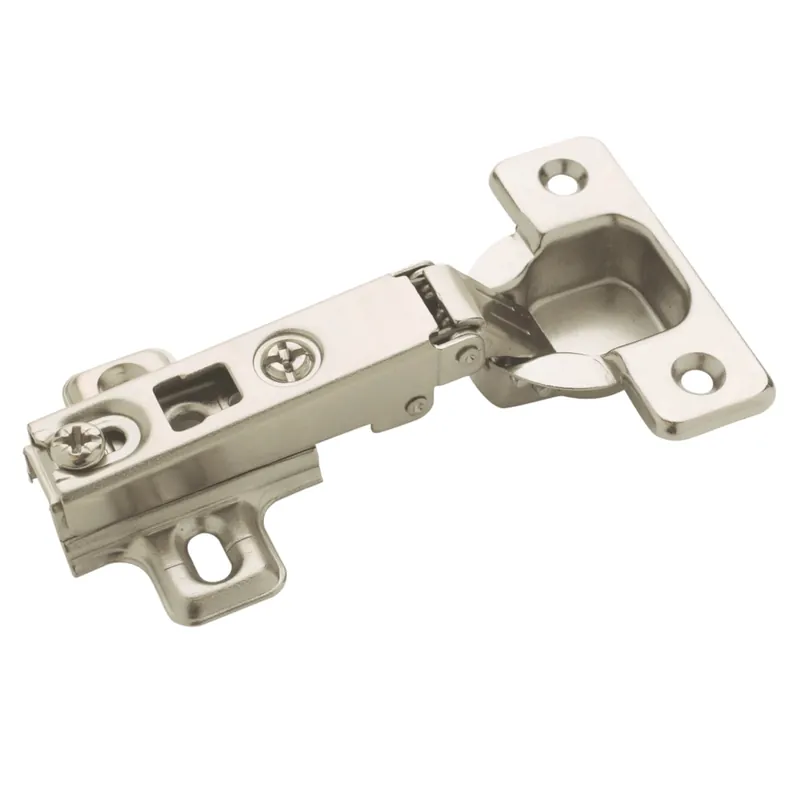 Amerock 2-7/16 In. W X 2-9/16 In. L Nickel Steel Full Frameless Concealed Hinge 2 Pk