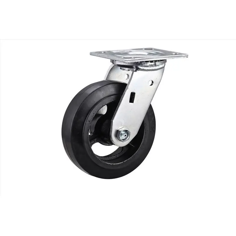 Projex 6 In. D Swivel Hard Rubber Caster 410 Lb 1 Pk