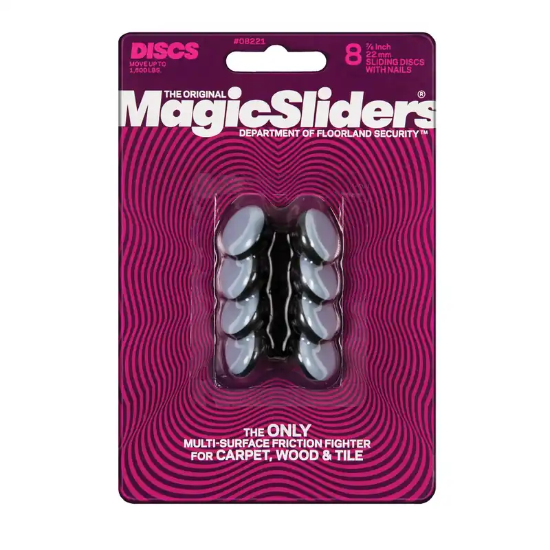 Surface Protectors, Furniture Sliding Discs, 7/8-In. Round, 8-Pk.