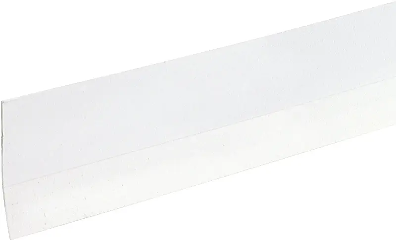 Door Sweep, Self-Adhesive, White, 36-In.