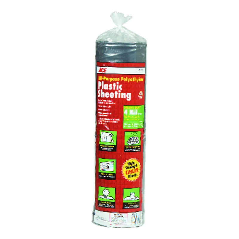 Heavy Duty Plastic Sheeting 4 Mil 10 Ft. W X 25 Ft. L Black Polyethylene