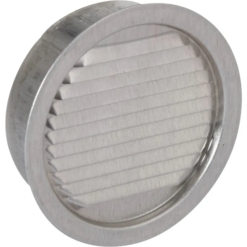 Air Vent 3 In. W X 3 In. L Mill Silver Aluminum Mini Louver