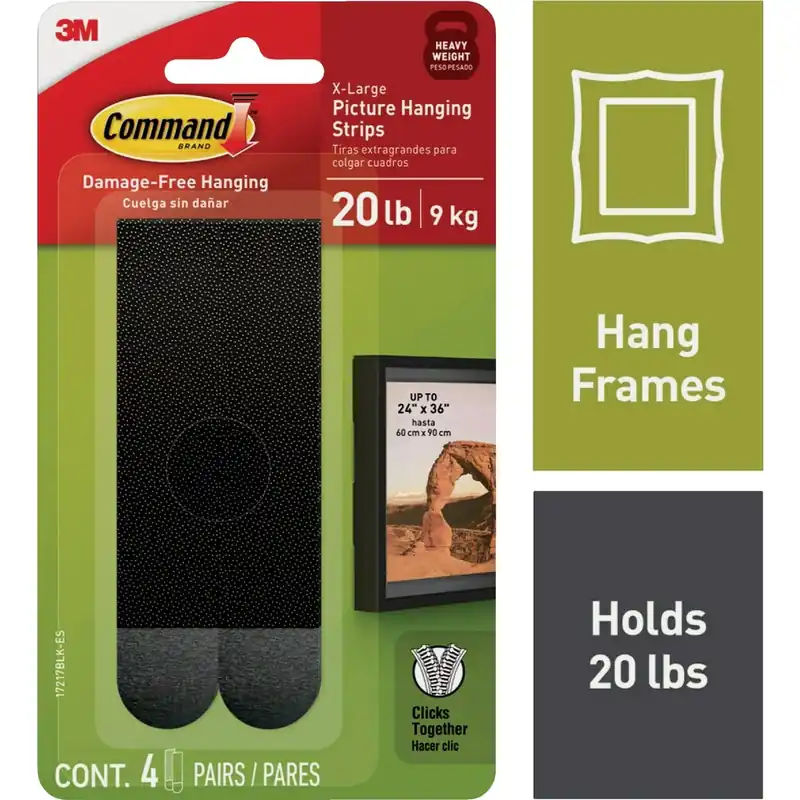 3M Command Extra Large Foam Strips 4 Pk