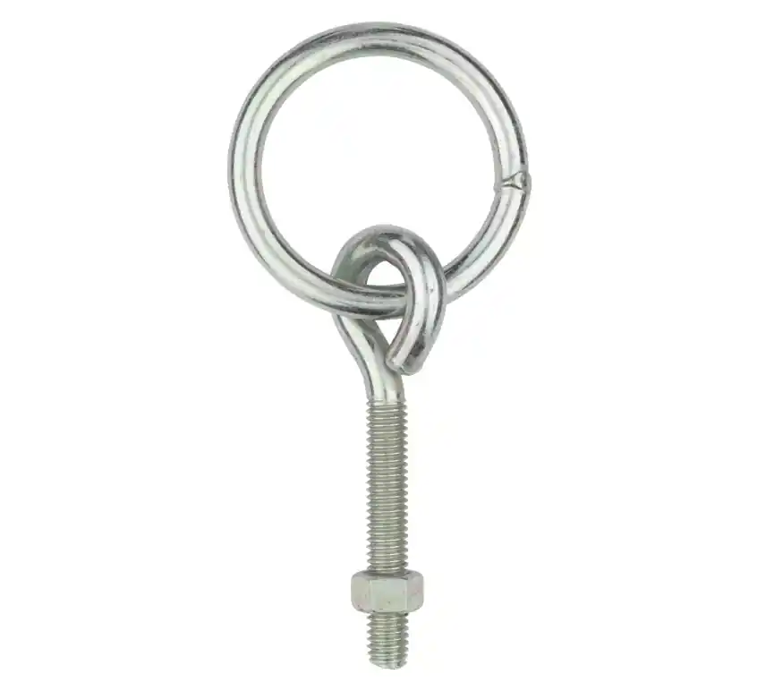 National Hardware Small Zinc-Plated Silver Steel 3-3/4 In. L Ring With Eye Bolt 160 Lb 1 Pk