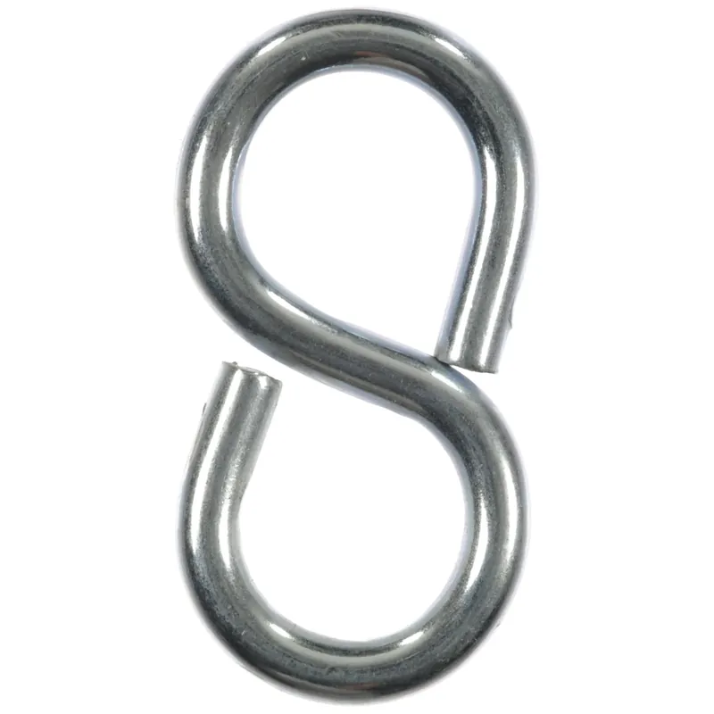 Ace Small Zinc-Plated Silver Steel 1.25 In. L Eight Hook 20 Lb. 5 Pk