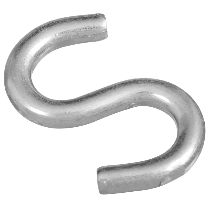 National Hardware Zinc-Plated Silver Steel 2 In. L Open S-Hook 125 Lb 2 Pk