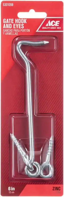 Ace 1 In. L Zinc Gate Hook And Eye 1 Pk