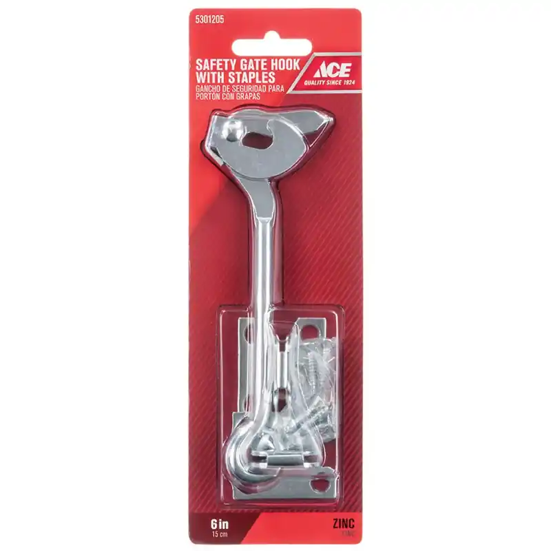 Ace 1 In. L Zinc Plate Staple Gate Hook 1 Pk