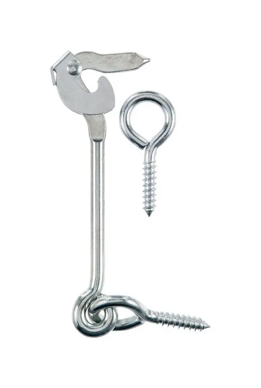 Ace 1 In. L Zinc Safety Gate Hook 1 Pk