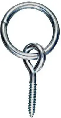 Zinc Hitching Ring With Eye Bolt, 5/16 X 3-1/4 In., 160 Lb Safe Load