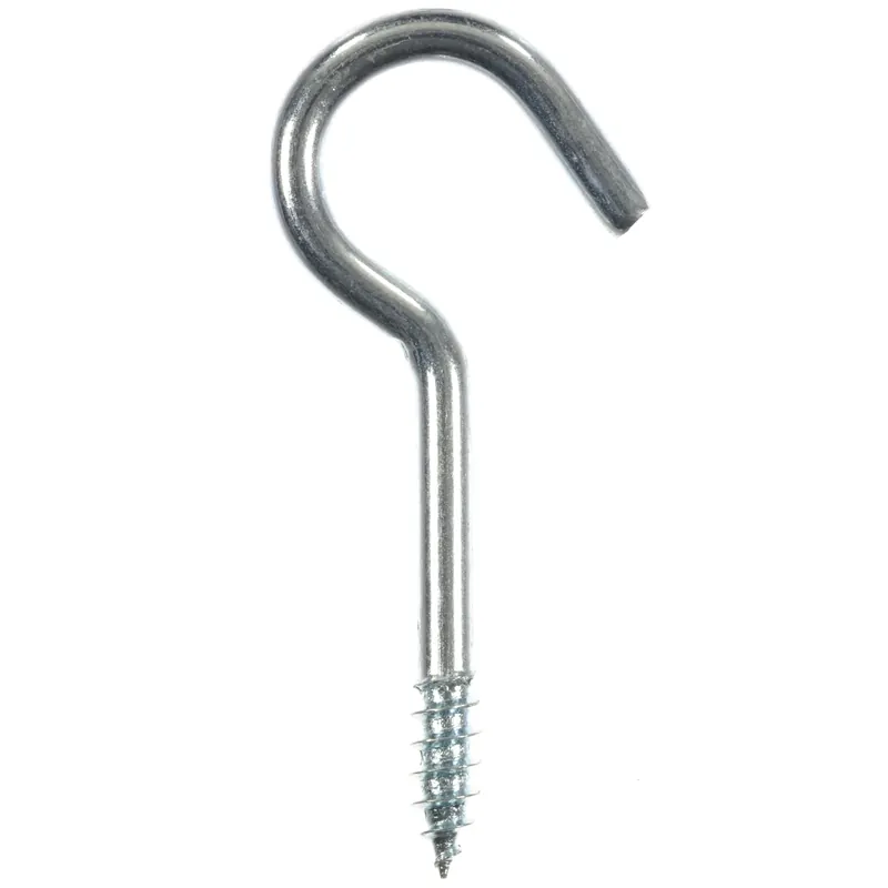 Ace Small Zinc-Plated Silver Steel 1.6875 In. L Ceiling Hook 25 Lb. 50 Pk