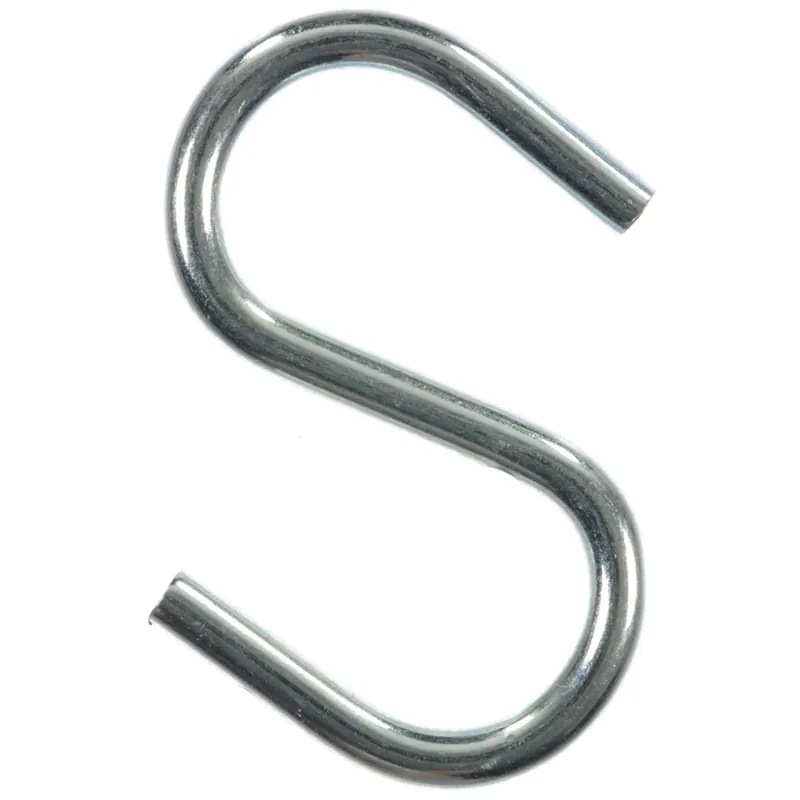 Ace Small Zinc-Plated Silver Steel 1.5 In. L S-Hook 80 Lb. 40 Pk