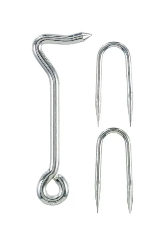 Ace 0.44 In. L Zinc Wire Staple Gate Hook 1 Pk
