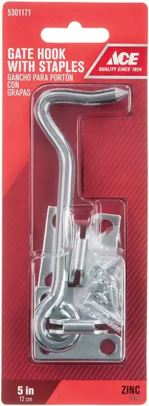 Ace 0.99 In. L Zinc Plate Staple Gate Hook 1 Pk