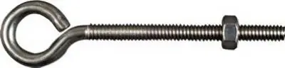 Stainless Steel Eye Bolts 1/4 X 4 Inches With Hex Nuts, 85 Lb Capacity