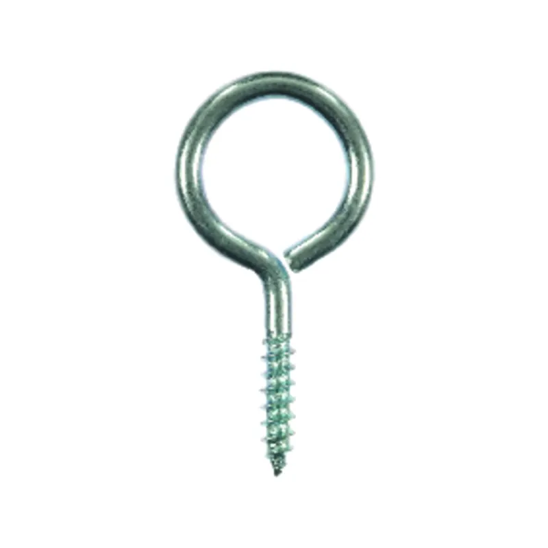 Ace 3/32 In. Dia. X 1-1/16 In. L Zinc-Plated Steel Screw Eye 8 Lb. 12 Pk