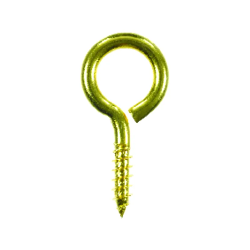 Ace 3/16 In. Dia. X 1-5/8 In. L Polished Brass Screw Eye 45 Lb. 3 Pk