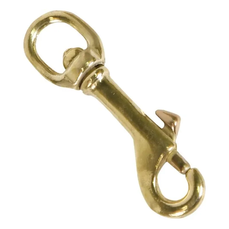 Heavy-Duty Bronze Bolt Snap – 80 lb Capacity, Yellow Finish