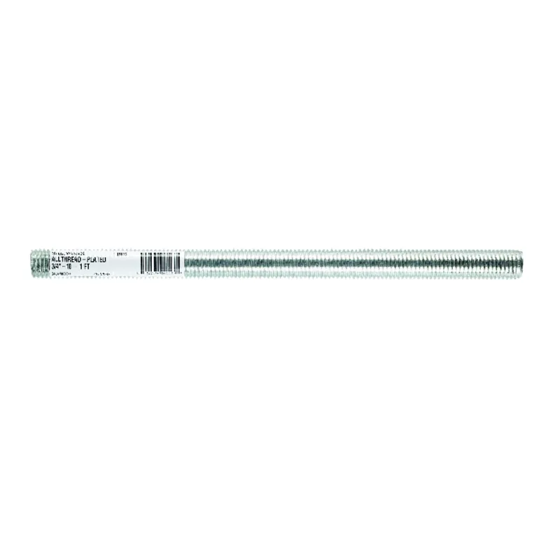 Threaded Steel Rod, 3/4-10 X 12 In.